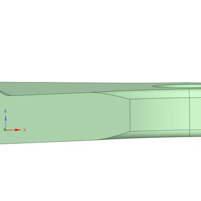 Cây cạo đá ICE Scraper tích hợp gờ chắn (Spoiler) - Model in 3D