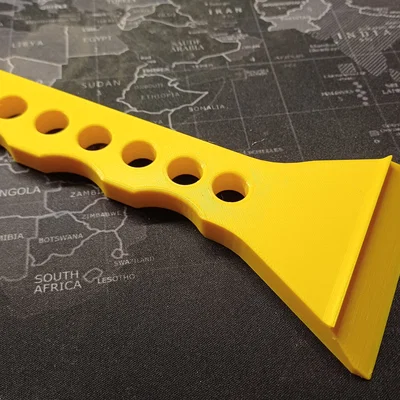 Cây cạo đá ICE Scraper tích hợp gờ chắn (Spoiler) - Model in 3D