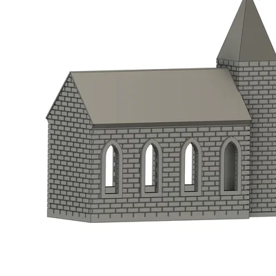 Mô hình nhà thờ cổ điển để in 3D chi tiết sắc nét
