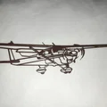 Mô hình nghệ thuật trang trí tường máy bay Cessna 172 in 3D - Thumbnail 2