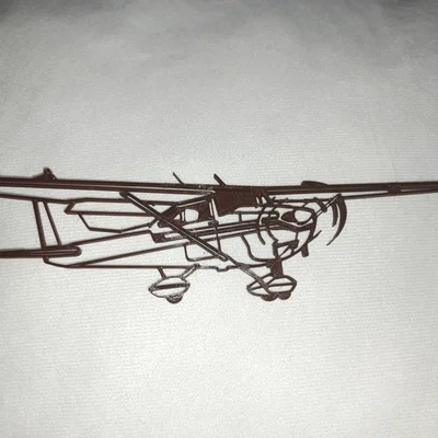Mô hình nghệ thuật trang trí tường máy bay Cessna 172 in 3D