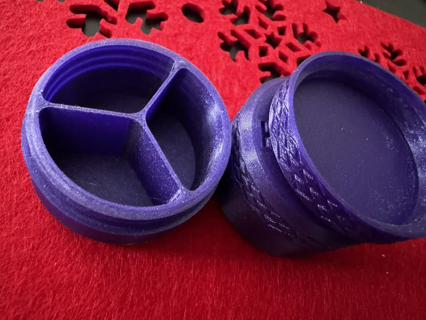 Hộp đựng thuốc 3 ngăn nhỏ gọn in 3D tiện lợi - Image 2