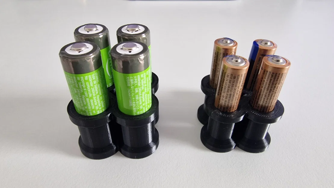 Giá pin Honeycomb Storage Wall: 4 x AA và 4 x AAA - Image 3