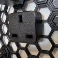 Giá gắn phích cắm UK 3 chấu cho Honeycomb Storage Wall - Thumbnail 1