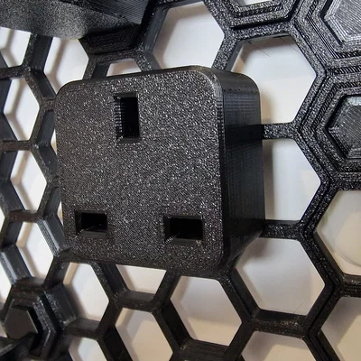 Giá gắn phích cắm UK 3 chấu cho Honeycomb Storage Wall