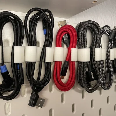 Móc treo dây USB cho Ikea Skadis (USB-Cable Hook)