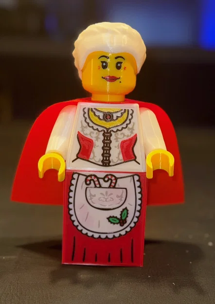 Mrs. Claus Brick MegaFigure (5:1 Scale) – Mrs. Claus khổ lớn 500% - Image 1