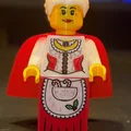 Mrs. Claus Brick MegaFigure (5:1 Scale) – Mrs. Claus khổ lớn 500% - Thumbnail 1
