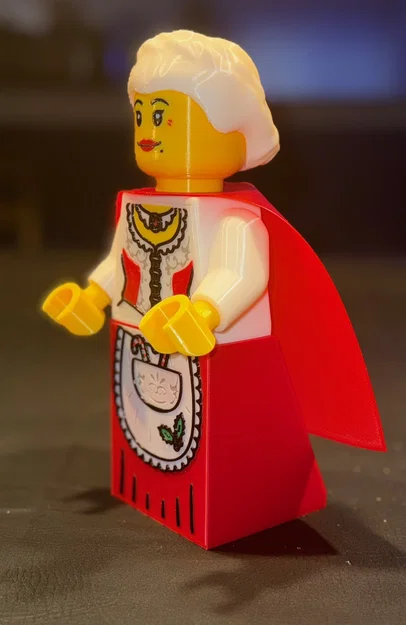 Mrs. Claus Brick MegaFigure (5:1 Scale) – Mrs. Claus khổ lớn 500% - Image 2