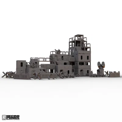 CYBERPUNK WARFARE ASSETS - FREE!! (Tặng hơn 50 STL dựng chiến trường)