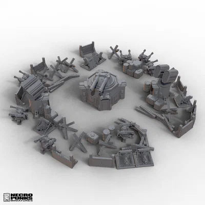 CYBERPUNK WARFARE ASSETS - FREE!! (Tặng hơn 50 STL dựng chiến trường)