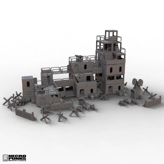 CYBERPUNK WARFARE ASSETS - FREE!! (Tặng hơn 50 STL dựng chiến trường) - Image 6