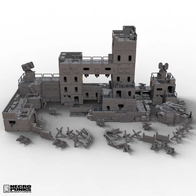 CYBERPUNK WARFARE ASSETS - FREE!! (Tặng hơn 50 STL dựng chiến trường) - Image 8