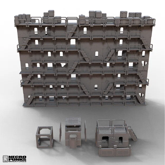CYBERPUNK WARFARE ASSETS - FREE!! (Tặng hơn 50 STL dựng chiến trường) - Image 9