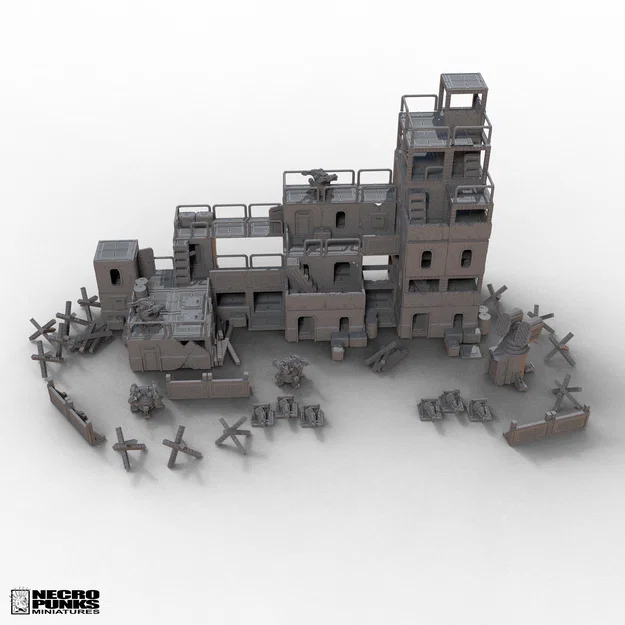 CYBERPUNK WARFARE ASSETS - FREE!! (Tặng hơn 50 STL dựng chiến trường) - Image 13