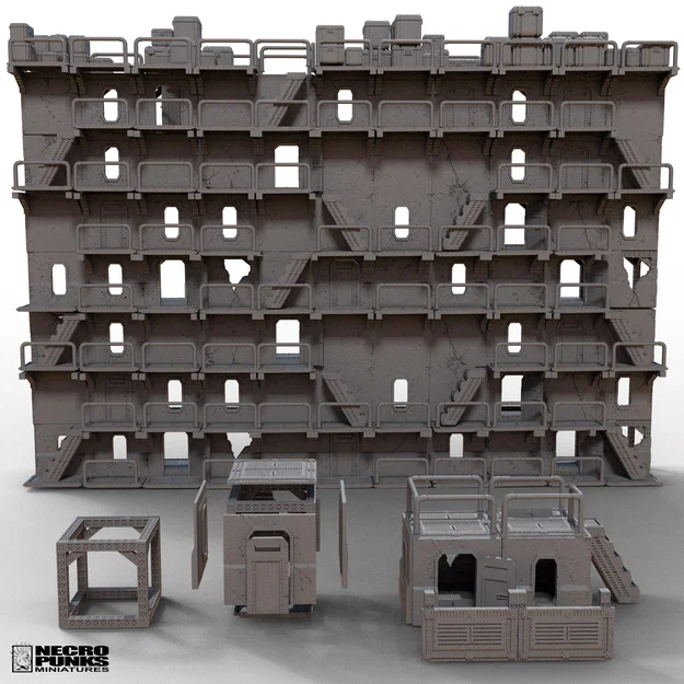 CYBERPUNK WARFARE ASSETS - FREE!! (Tặng hơn 50 STL dựng chiến trường) - Image 14