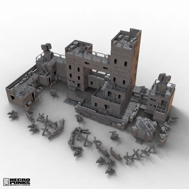 CYBERPUNK WARFARE ASSETS - FREE!! (Tặng hơn 50 STL dựng chiến trường) - Image 16