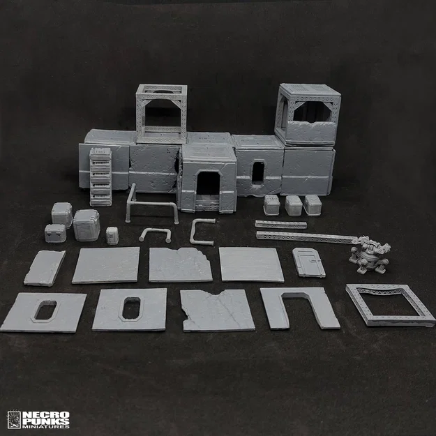 CYBERPUNK WARFARE ASSETS - FREE!! (Tặng hơn 50 STL dựng chiến trường) - Image 18