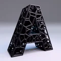 Bộ Chữ Cái và Số 3D Kiểu Voronoi Độc Đáo Để Trang Trí - Thumbnail 1