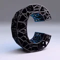 Bộ Chữ Cái và Số 3D Kiểu Voronoi Độc Đáo Để Trang Trí - Thumbnail 3