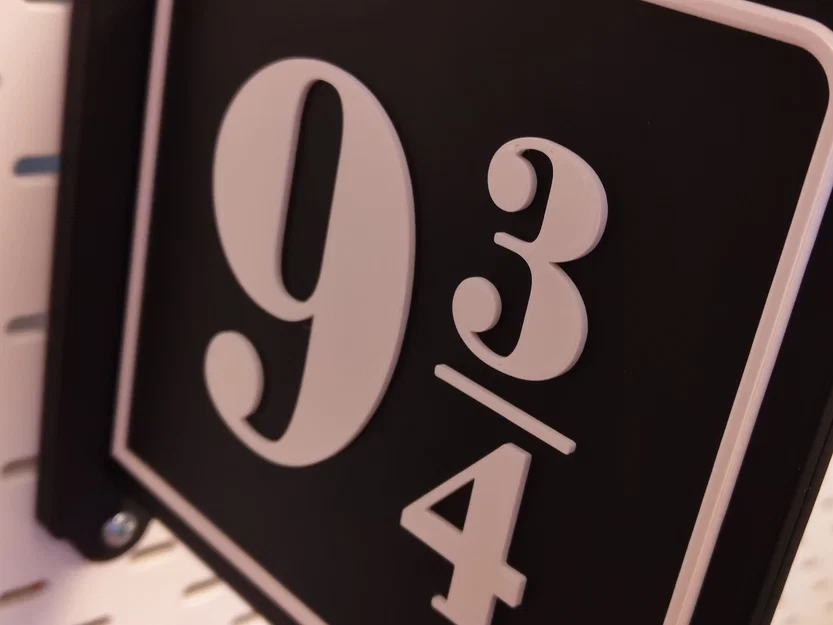 Bảng Hiệu Sân Ga 9 3/4 Harry Potter - Tương Thích Ikea Skadis - Image 2