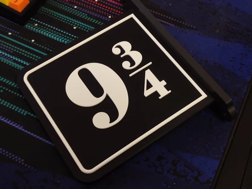 Bảng Hiệu Sân Ga 9 3/4 Harry Potter - Tương Thích Ikea Skadis - Image 5