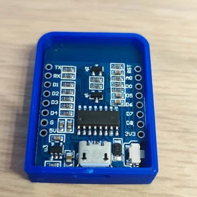 Hộp nhựa in 3D bảo vệ bo mạch Wemos D1 Mini tiện lợi