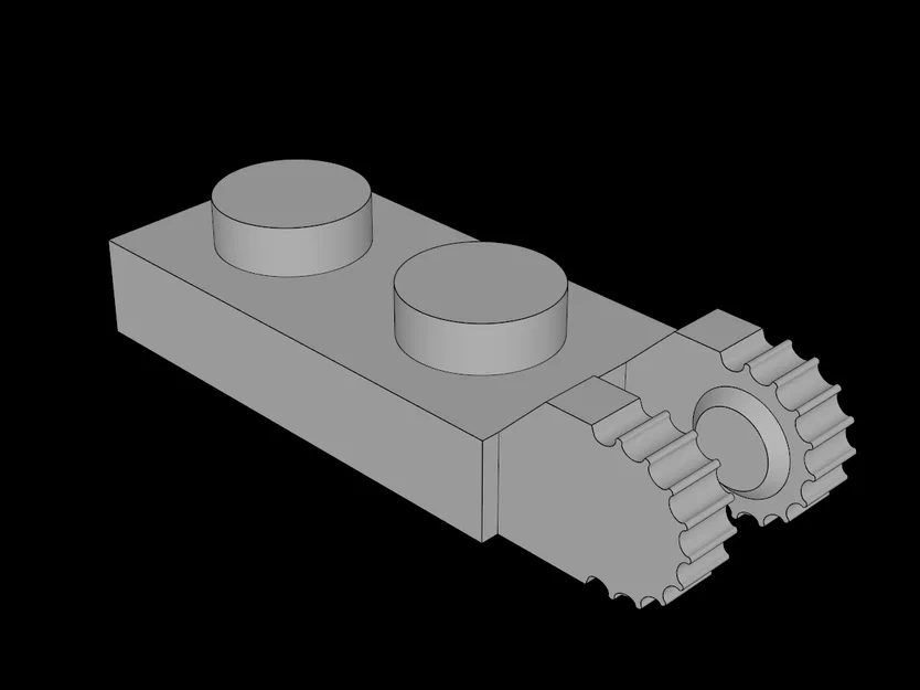 Mẫu bản lề Lego (44302b) tương thích - File in 3D cho khớp nối - Image 1