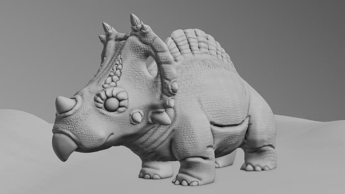 Mô hình 3D khủng long Jurassic World Spinoceratops cho bé - Image 3