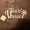 Biển trang trí Giáng Sinh Veselé Vánoce (in 3D đơn giản) - Thumbnail 3
