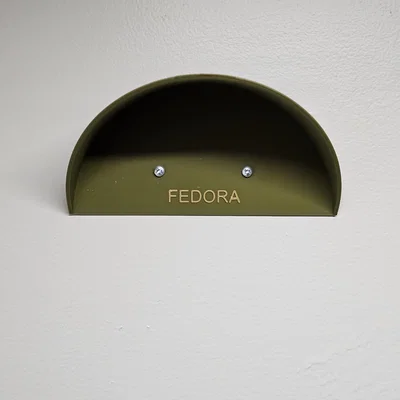 Giá treo mũ Fedora gắn tường đơn giản, tiết kiệm không gian