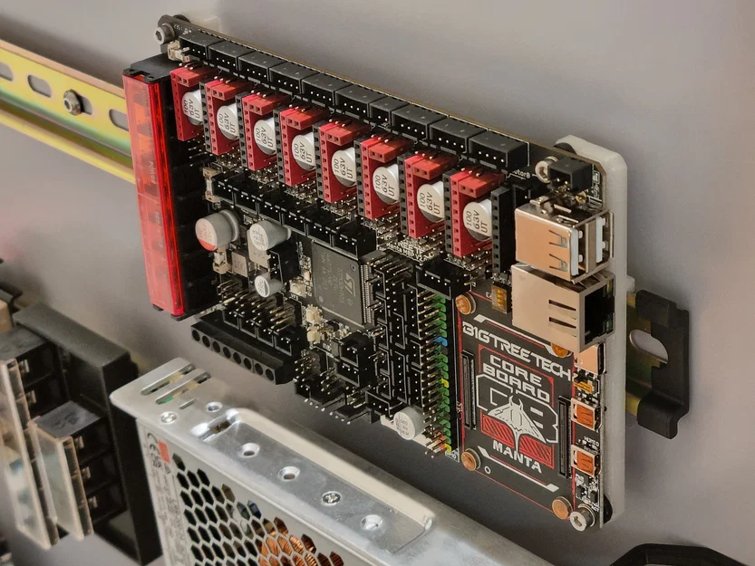 Giá đỡ bo mạch BTT Manta M8P v2.0 lắp thanh DIN (Low height) - Image 4