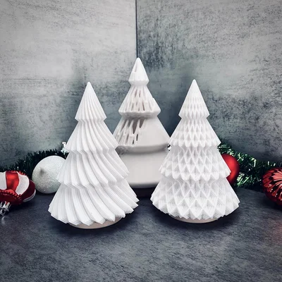 Bộ sưu tập Cây thông Noel 3D dùng với đèn Tealight cực đẹp