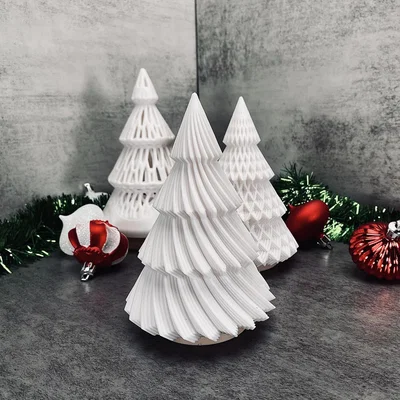 Bộ sưu tập Cây thông Noel 3D dùng với đèn Tealight cực đẹp