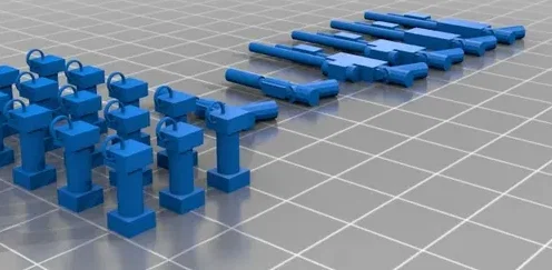 Bộ sưu tập súng in 3D chi tiết dành cho nhân vật minifigure LEGO - Image 1