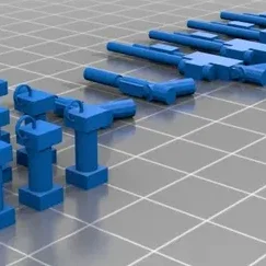 Bộ sưu tập súng in 3D chi tiết dành cho nhân vật minifigure LEGO