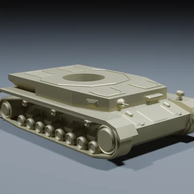 Mô hình xe tăng Panzer IV (G) in 3D với tháp pháo xoay linh hoạt