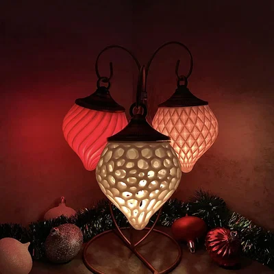 Bộ sưu tập vật trang trí đèn LED cho cây thông Noel độc đáo