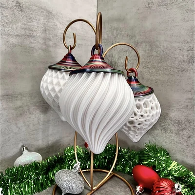 Bộ sưu tập vật trang trí đèn LED cho cây thông Noel độc đáo