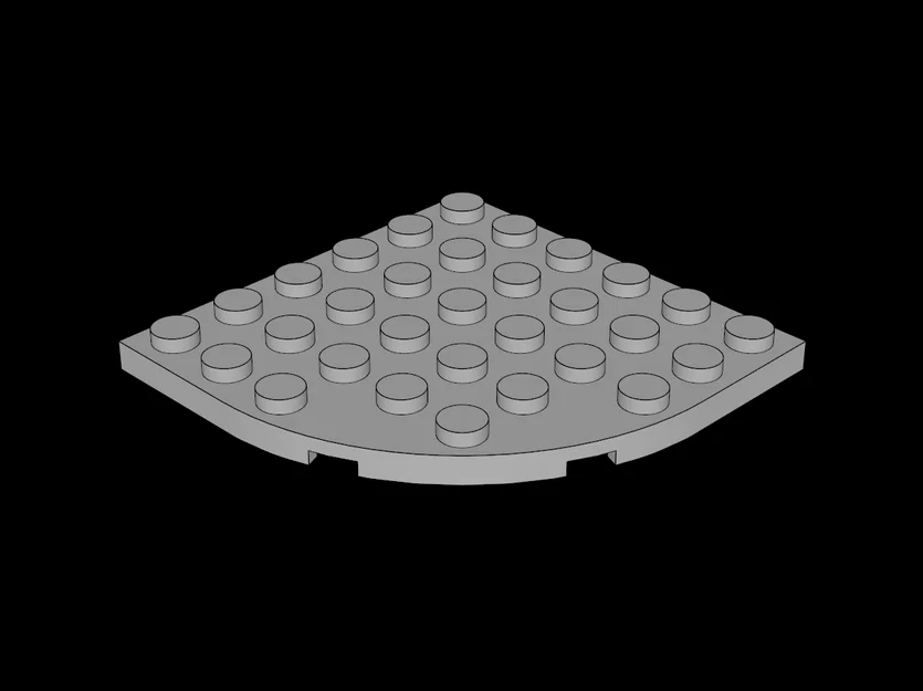 Tấm nền Lego 6x6 góc bo tròn tương thích - File in 3D chất lượng - Image 1