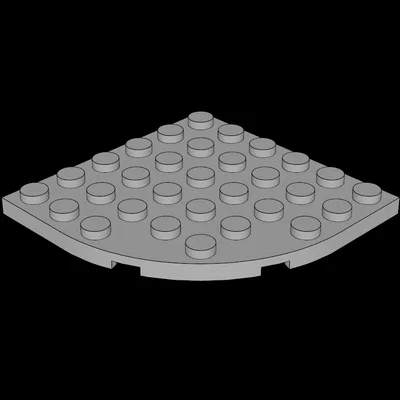 Tấm nền Lego 6x6 góc bo tròn tương thích - File in 3D chất lượng