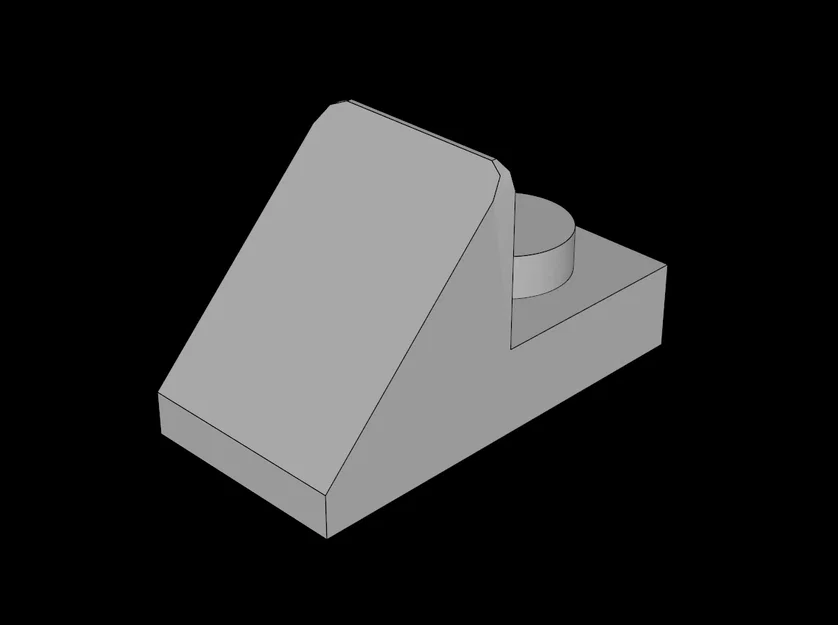 Mảnh ghép dốc Slope Plate 2x1 tương thích Lego - Image 1
