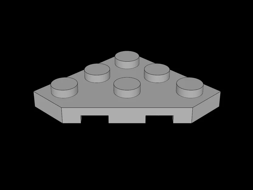 Mẫu Mảnh Ghép Plate 3x3 Tương Thích Lego (Không Góc) Dễ In 3D - Image 1