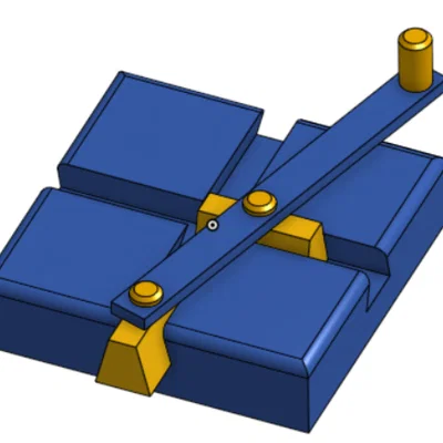 Mô hình Do Nothing Machine - Đồ chơi cơ khí trang trí bàn làm việc