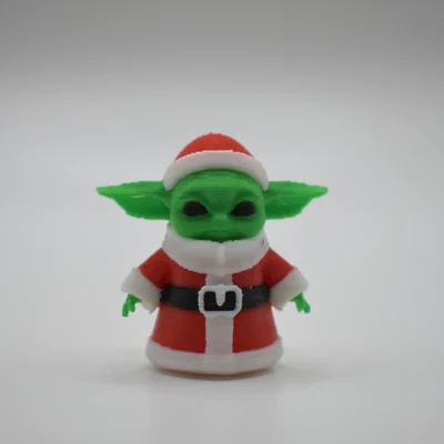 Mô hình Baby Yoda Santa in 3D