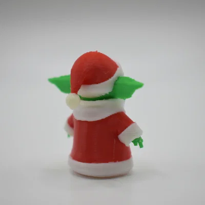Mô hình Baby Yoda Santa in 3D