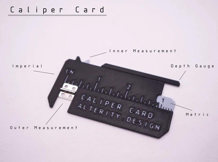 Caliper Card – Thước cặp dạng thẻ bỏ ví - Image 1