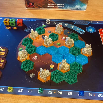 TERRAFORMING MARS The Dice Game - Tiles lục giác 26mm