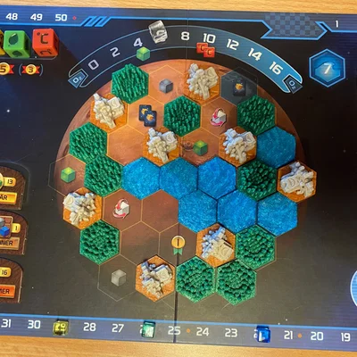 TERRAFORMING MARS The Dice Game - Tiles lục giác 26mm