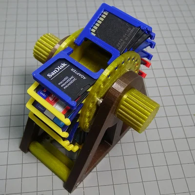 Giá đựng thẻ SD xoay kiểu Rolodex (SD Card Holder Rolodex-style)